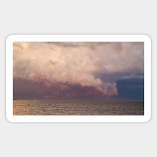 Colorful stormy sky over the ocean Sticker